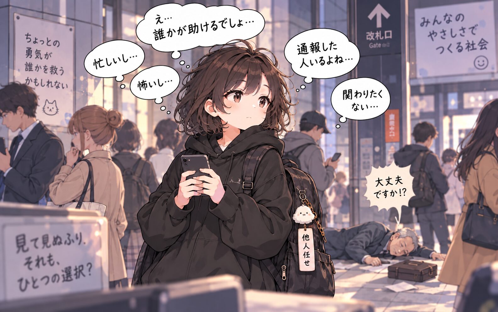 「傍観者効果」とは？緊急時に人が助けない心理