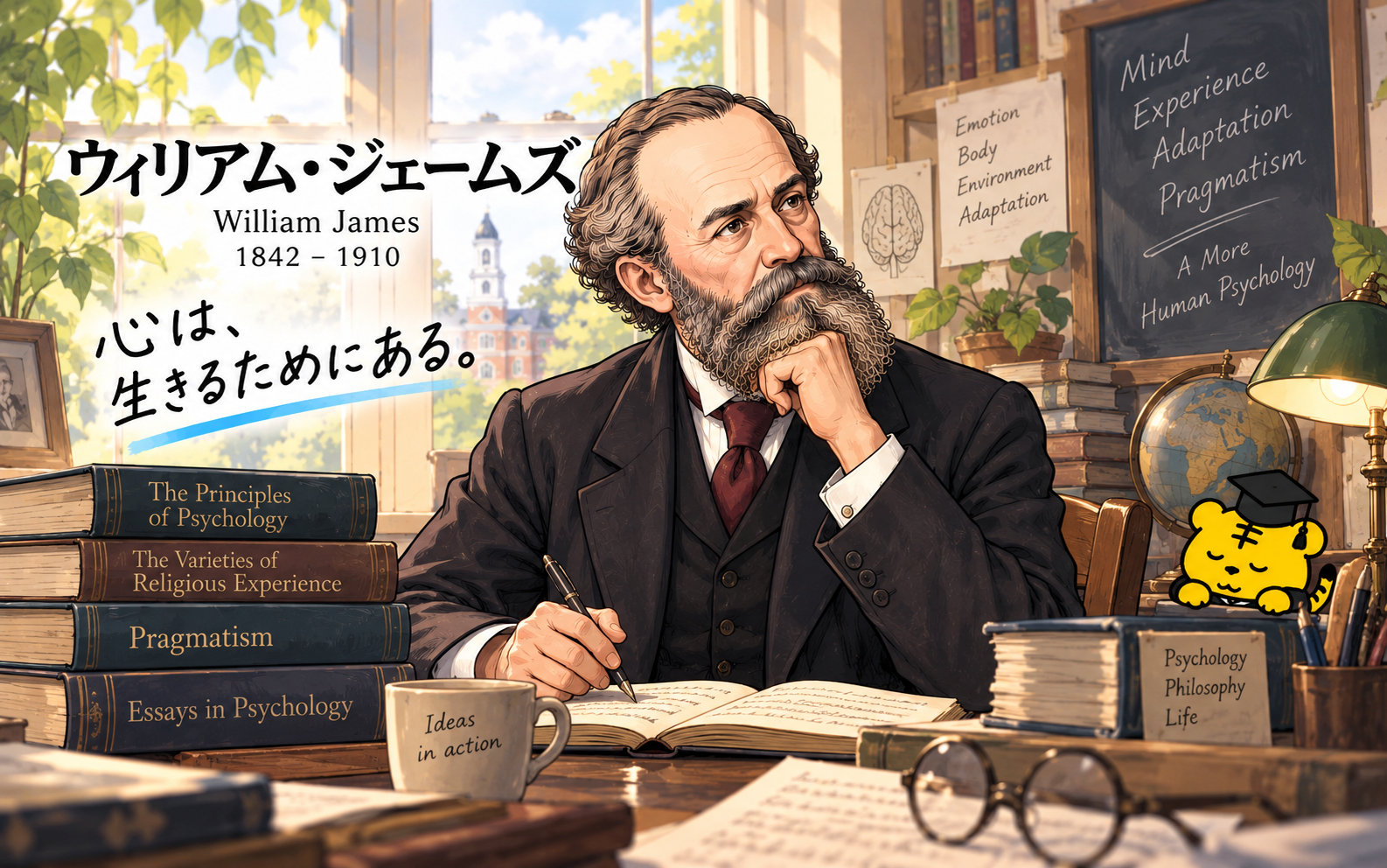ウィリアム・ジェームズとは？ 「心は何のためにあるのか」を考えた心理学者