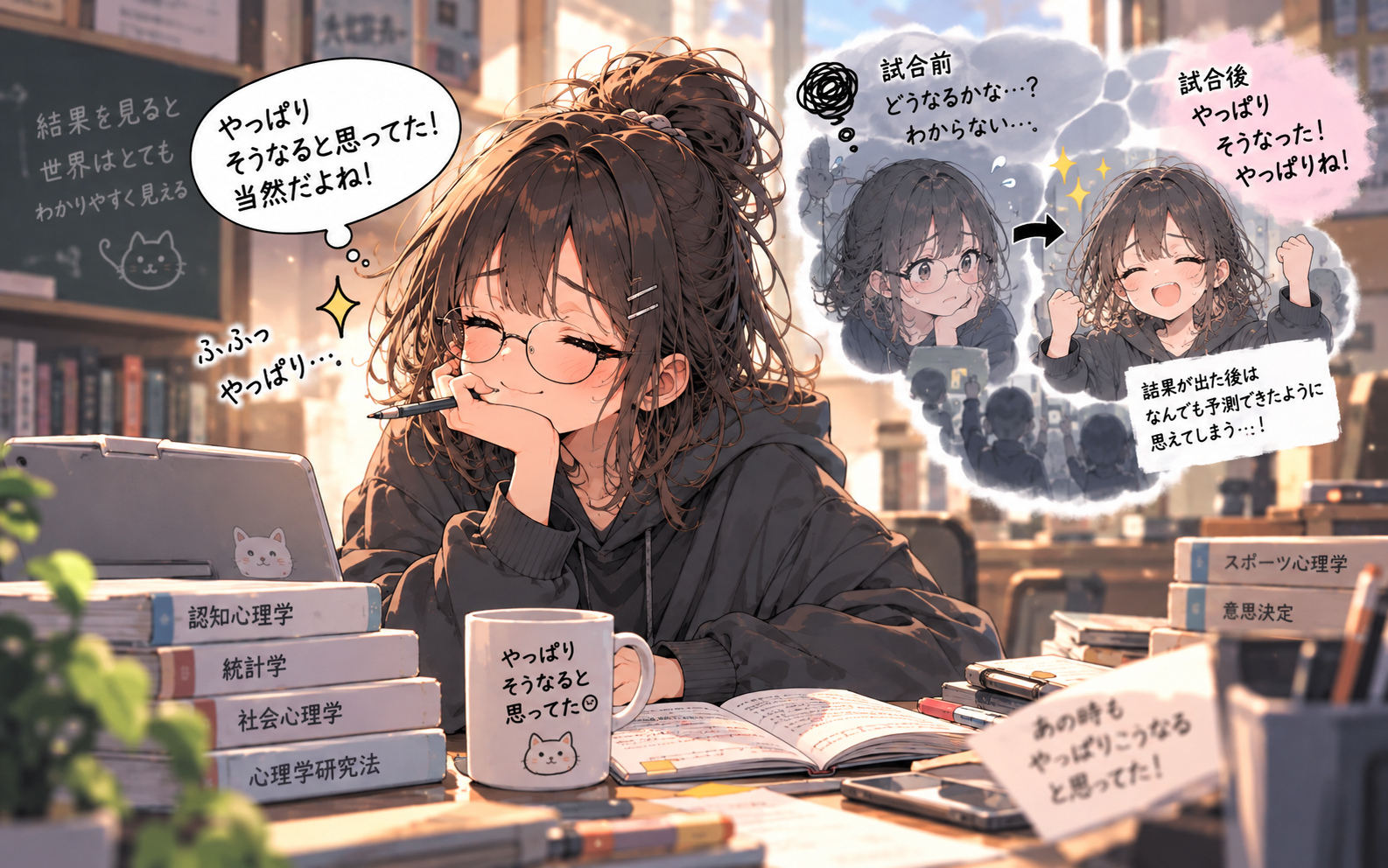 「後知恵バイアス」とは？あとから「わかっていた」と思う心理